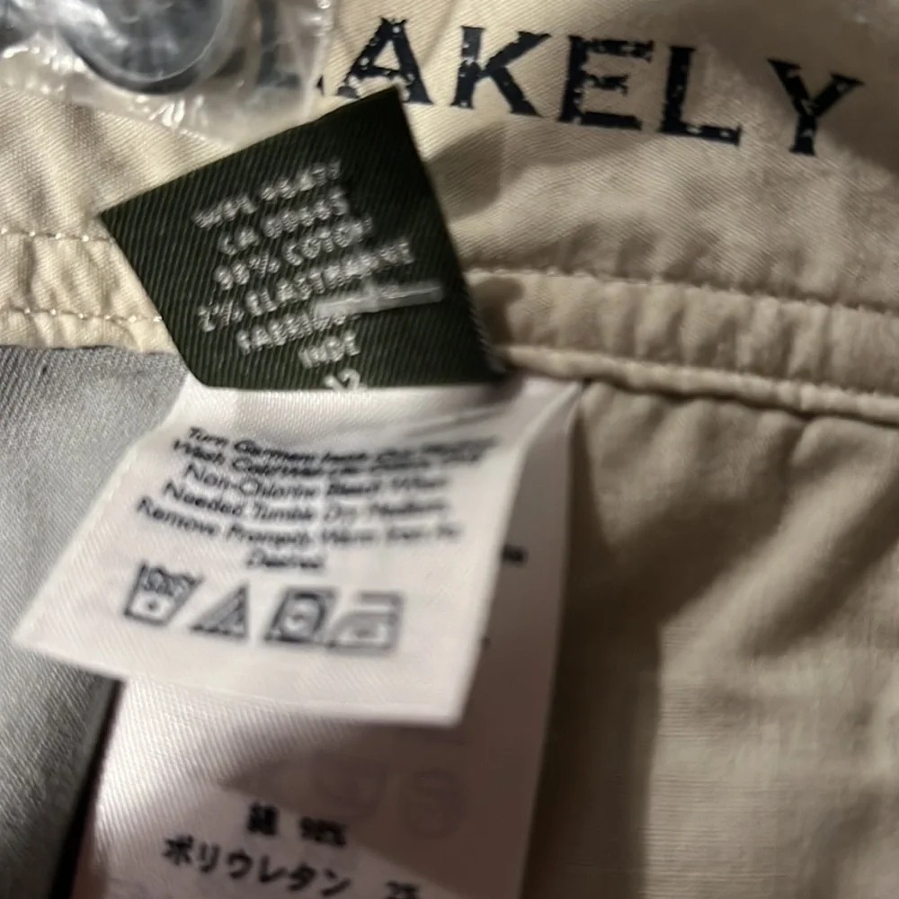 Eddie Bauer Blakely Gray Cotton Capri Wide Leg Size 12